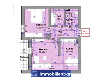 2-Zimmer-Wohnung kaufen in Ried im Innkreis – 58,06 m², € 149.000 – Bild 15 von 15