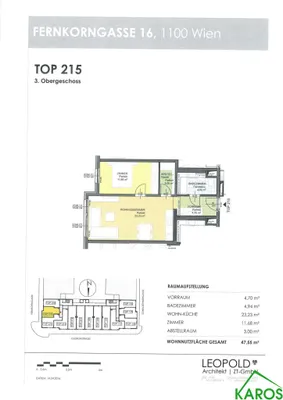 2-Zimmer-Wohnung mieten in Wien – 47,55 m², € 831 – Bild 7 von 7