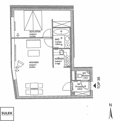 2-Zimmer-Wohnung mieten in Wien – 51,23 m², € 1.139 – Bild 15 von 15