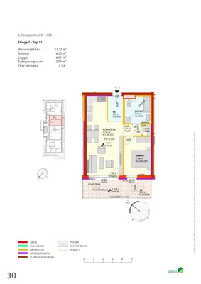 2-Zimmer-Wohnung mieten in Sankt Pölten Land – 53,12 m², € 789 – Bild 2 von 3