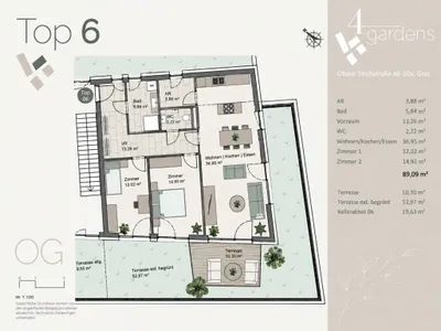 3-Zimmer-Wohnung kaufen in Graz – 89 m², € 726.084 – Bild 6 von 6