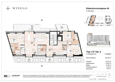 4-Zimmer-Wohnung kaufen in Wien – 204,73 m², € 2.490.000 – Bild 9 von 11