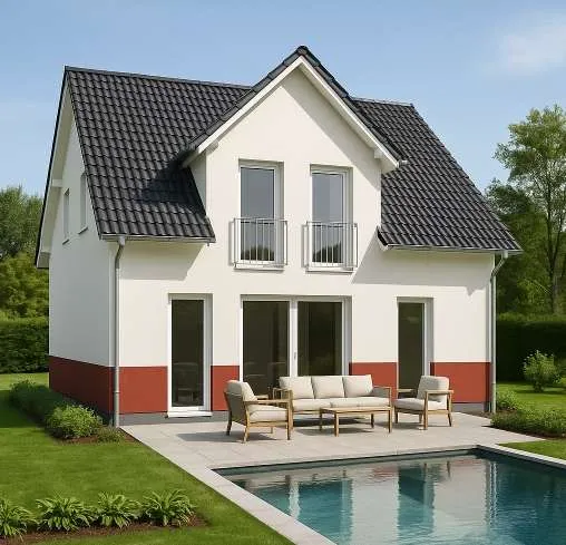 BAUMEISTER-UNIKAT STATT FERTIGHAUS: Aktionshaus LENA & Grund monatlich schon ab € 1.776,-* - Ansicht 2