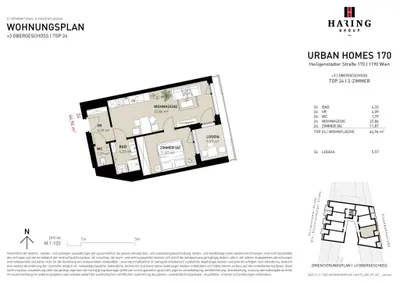 2-Zimmer-Wohnung kaufen in Wien – 44,94 m², € 349.500 – Bild 6 von 6
