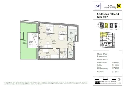 3-Zimmer-Wohnung kaufen in Wien – 62,8 m², € 463.200 – Bild 12 von 12