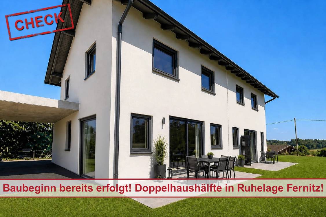 NEU in Fernitz! Doppelhaushälfte mit Garten, PV & Ruhelage, Fernitz
