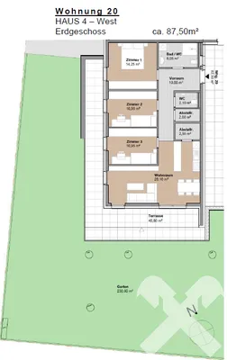 4-Zimmer-Wohnung kaufen in Graz-Umgebung – 87,5 m², € 353.000 – Bild 14 von 14