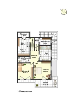 9-Zimmer-Gewerbeimmobilie kaufen in Schwaz – 275 m², € 975.000 – Bild 14 von 15