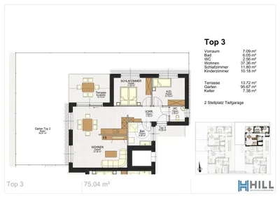 2-Zimmer-Wohnung mieten in Leibnitz – 75,04 m², € 1.412 – Bild 9 von 9