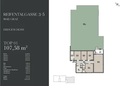 4-Zimmer-Wohnung kaufen in Graz – 107,58 m², € 510.000 – Bild 14 von 14