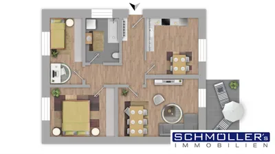 3-Zimmer-Haus kaufen in Wels-Land – 80 m², € 380.000 – Bild 11 von 11