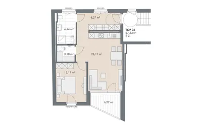 2-Zimmer-Wohnung kaufen in Schwaz – 57,33 m², € 398.000 – Bild 6 von 6