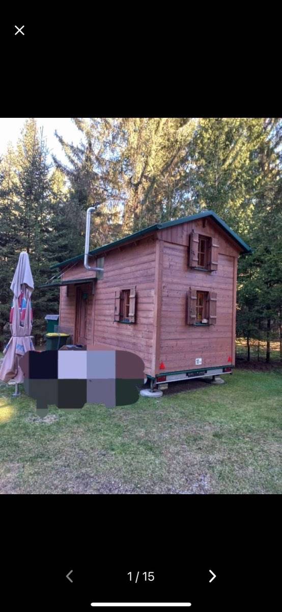 Tinyhouse Gartenhaus auf Anhänger