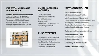 2-Zimmer-Wohnung mieten in Wien – 63 m², € 1.270 – Bild 17 von 21
