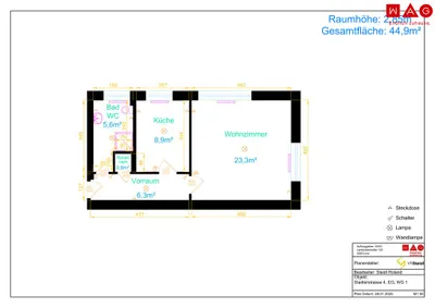 1-Zimmer-Wohnung mieten in Linz – 45,53 m², € 561 – Bild 4 von 4