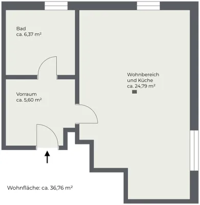 1-Zimmer-Wohnung mieten in Weiz – 36,76 m², € 490 – Bild 10 von 10