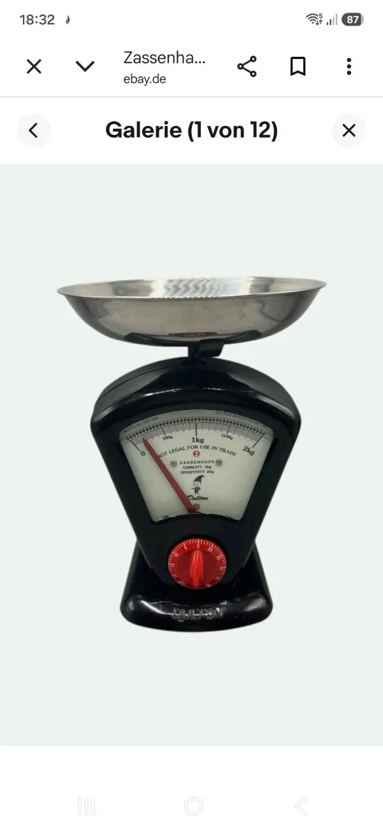 Waage Küche Zassenhaus Küchenwaage vintage schwarz retro Dulton Schwarz, € 65,- (8580 Köflach)