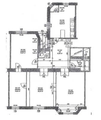 PRATERCOTTAGE, 137 m2 Altbauwohnung, 4 Zimmer, Küche, Wannenbad, Parketten, WG-geeignet, Schüttelstraße – Bild 2