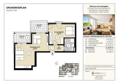 2-Zimmer-Wohnung kaufen in Wien – 62,71 m², € 813.750 – Bild 6 von 6