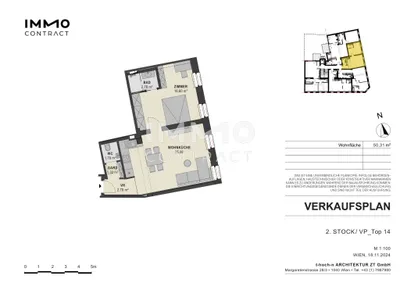 2-Zimmer-Wohnung kaufen in Wien – 50,31 m², € 320.000 – Bild 13 von 13