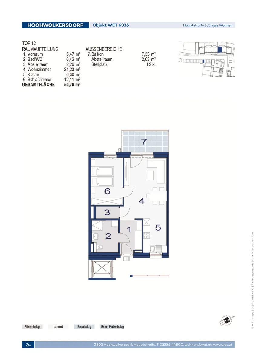 Wohnung – Hochwolkersdorf - Ansicht 2