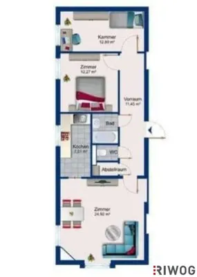 3-Zimmer-Wohnung kaufen in Neunkirchen – 74 m², € 290.000 – Bild 12 von 12