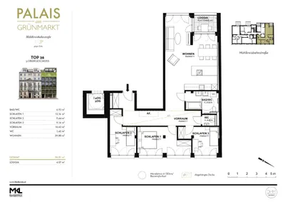 4-Zimmer-Wohnung kaufen in Linz – 96,81 m², € 640.000 – Bild 3 von 5