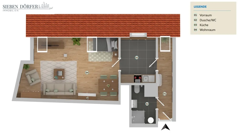 Gemütliche 49,22 m² Garconniere mit Küche extra in Graz - Widok 2