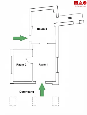 3-Zimmer-Gewerbeimmobilie mieten in Leoben – 50 m², € 309 – Bild 8 von 8