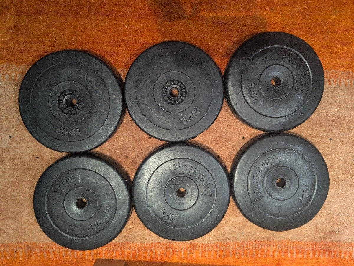 6x10 kg Hantelscheiben 27-28mm