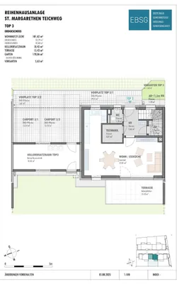 4-Zimmer-Haus mieten in Eisenstadt - Umgebung – 101,56 m², € 1.422 – Bild 2 von 5