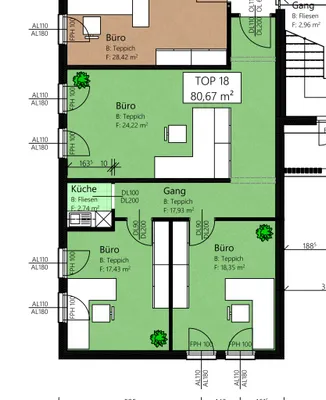 3-Zimmer-Gewerbeimmobilie mieten in Weiz – 81 m², € 928 – Bild 5 von 7