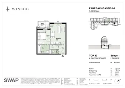 2-Zimmer-Wohnung kaufen in Wien – 40,38 m², € 284.900 – Bild 17 von 17
