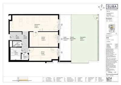3-Zimmer-Wohnung mieten in Korneuburg – 61,55 m², € 1.275 – Bild 13 von 13