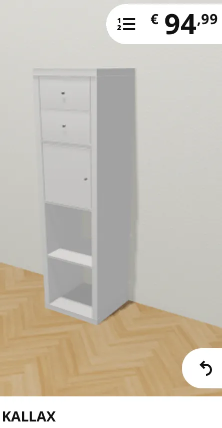 IKEA KALLAX Regal - Hochglanz Weiß - 42 × 147 cm, € 59,- (1100 Wien)