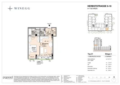 2-Zimmer-Wohnung kaufen in Wien – 40,28 m², € 236.200 – Bild 19 von 19
