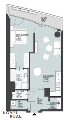 2-Zimmer-Wohnung mieten in Wien – 60,27 m², € 2.112 – Bild 20 von 20