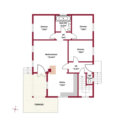 4-Zimmer-Immobilie kaufen in Tulln – 78,28 m², € 399.000 – Bild 9 von 10