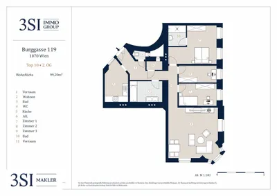 4-Zimmer-Wohnung kaufen in Wien – 99,2 m², € 799.000 – Bild 16 von 16