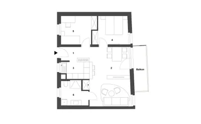 3-Zimmer-Wohnung kaufen in Graz – 64,9 m², € 444.960 – Bild 7 von 7