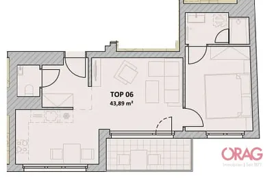 2-Zimmer-Wohnung mieten in Wien – 44,03 m², € 835 – Bild 10 von 11