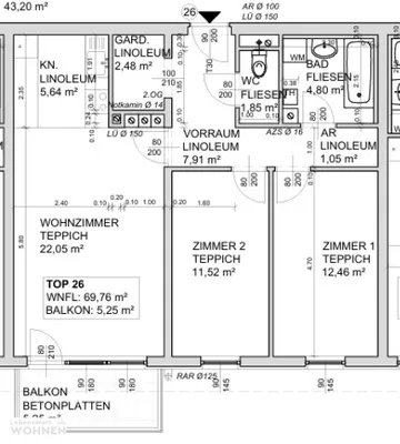 3-Zimmer-Wohnung mieten in Sankt Pölten – 70 m², € 837 – Bild 10 von 10