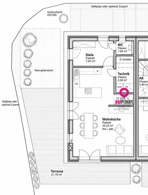 6-Zimmer-Haus kaufen in Braunau am Inn – 155 m², € 549.000 – Bild 5 von 7