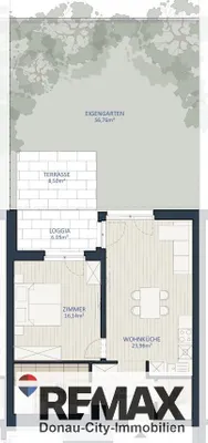 2-Zimmer-Wohnung kaufen in Tulln – 55,69 m², € 348.000 – Bild 2 von 8