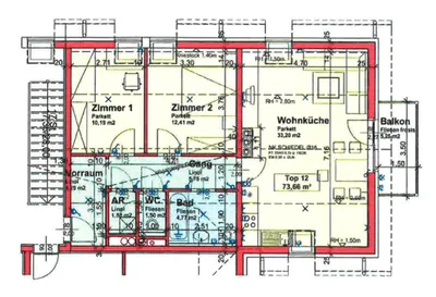 3-Zimmer-Wohnung mieten in Scheibbs – 73,68 m², € 665 – Bild 6 von 6