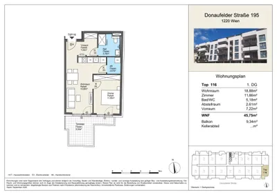 2-Zimmer-Wohnung kaufen in Wien – 45,75 m², € 290.290 – Bild 9 von 11