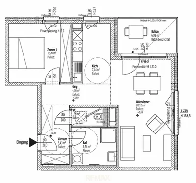 Wohnung mieten in Wiener Neustadt – 57,59 m², € 864 – Bild 21 von 21