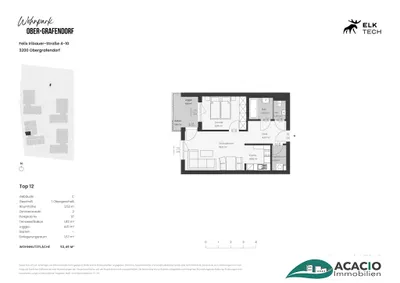 2-Zimmer-Wohnung mieten in Sankt Pölten Land – 53,49 m², € 779 – Bild 6 von 6