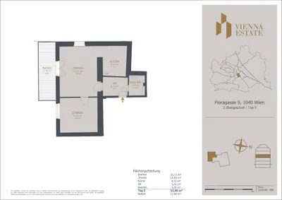 2-Zimmer-Wohnung mieten in Wien – 52,34 m², € 1.599 – Bild 12 von 12
