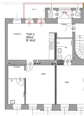 2-Zimmer-Wohnung mieten in Wien – 65 m², € 1.421 – Bild 13 von 13